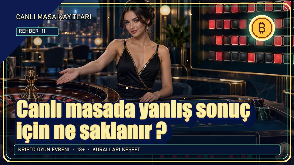Canlı masada yanlış sonuç için ne saklanır? için kripto temalı oyun kapağı