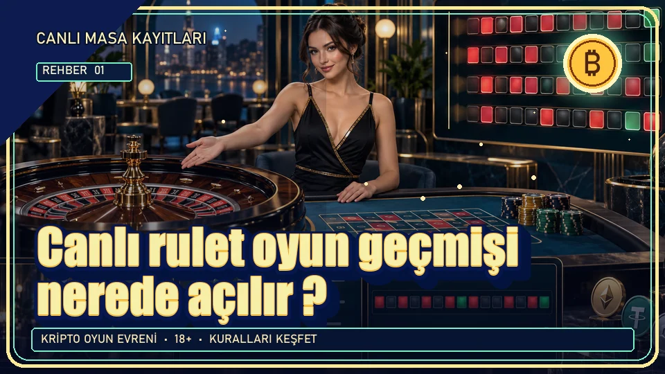 Canlı rulet oyun geçmişi nerede açılır? için kripto temalı oyun kapağı