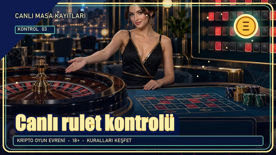 Canlı rulet için kripto temalı kontrol görseli