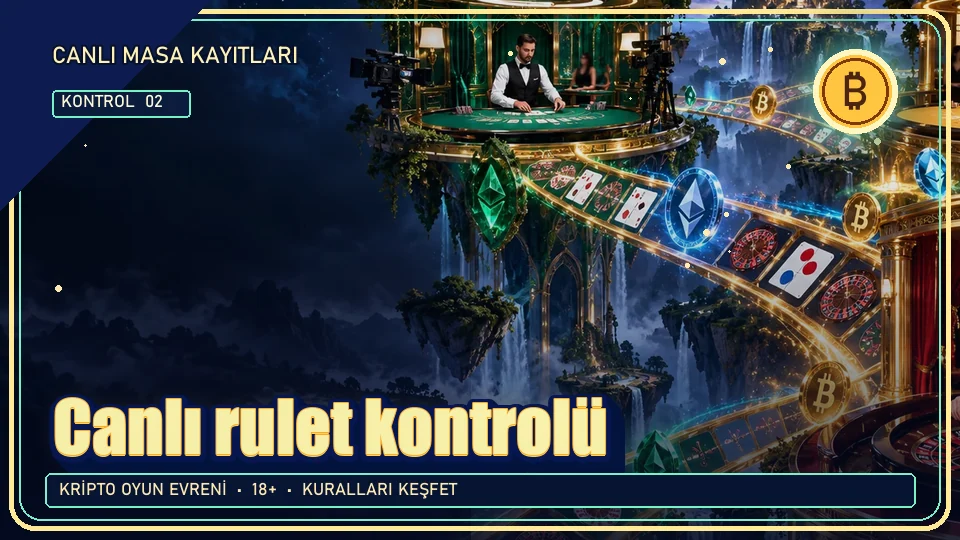 Canlı rulet için kripto temalı kontrol görseli